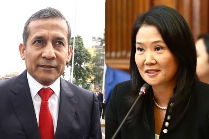 Ollanta Humala y Keiko Fujimori