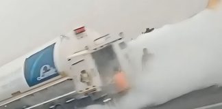 Pánico en Panamericana Sur por fuga de GLP en camión cisterna