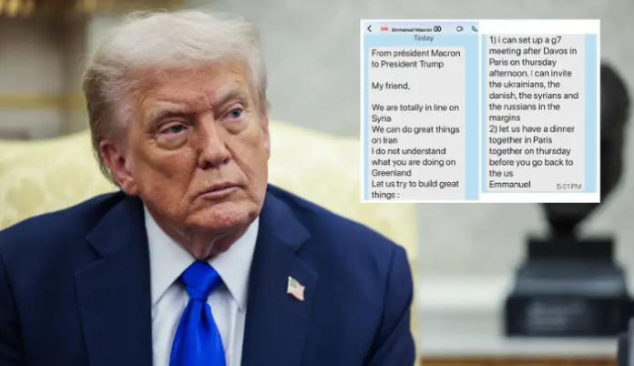 Se agarran por Groenlandia por mensajes y lo muestran Se agarran por Groenlandia por mensajes y lo muestran