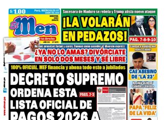 Portada Diario El Men (7/1/2026)