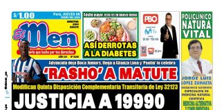 Portada Diario El Men (8/1/2026)