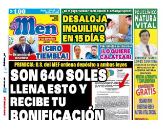 Portada Diario El Men (12/1/2026)