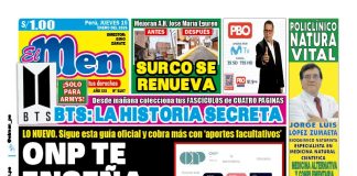 Portada Diario El Men (15/1/2026)