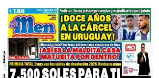 Portada Diario El Men (24/1/2026)