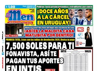 Portada Diario El Men (24/1/2026)