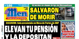 Portada Diario El Men (27/1/2026)