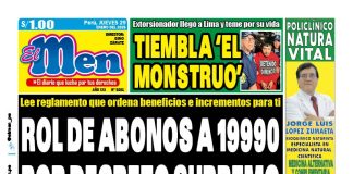 Portada Diario El Men (29/1/2026)