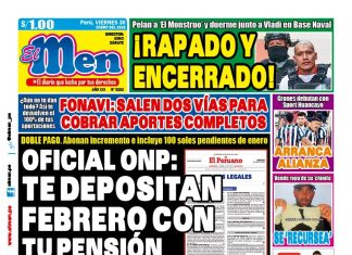 Portada Diario El Men (30/1/2026)