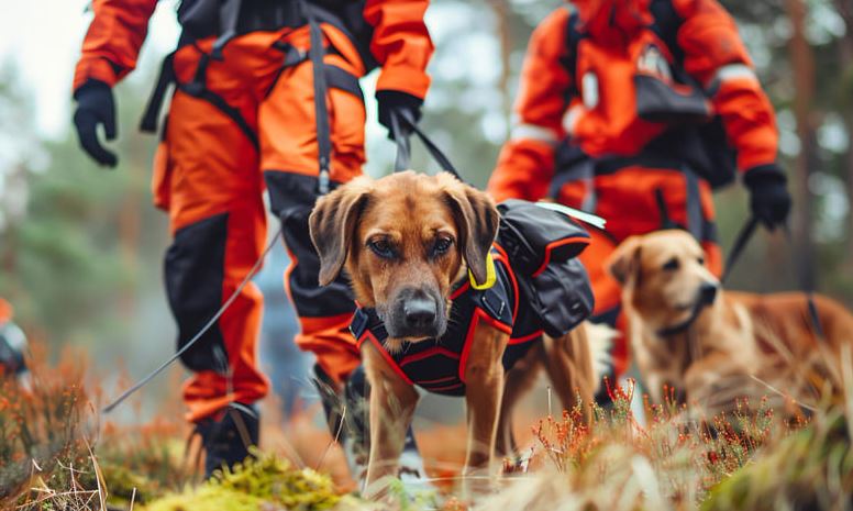 perros de rescate y salvamento