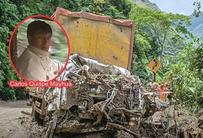 Alud aplasta a chofer