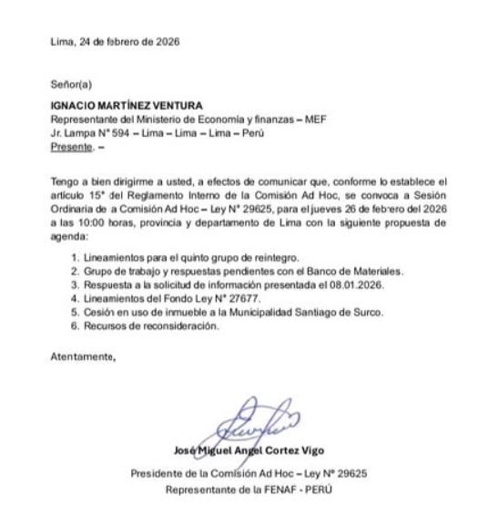 Carta de José Cortez