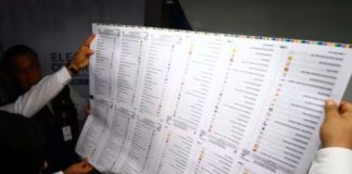 Cédula de sufragio Elecciones Generales 2026