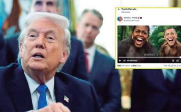 Donald Trump, com­partió en su plataforma Truth Social un vídeo que representa al expresidente Barack Obama y a su mujer, Michelle