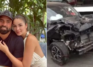 Exesposo de Laura Spoya le llevó flores a clínica