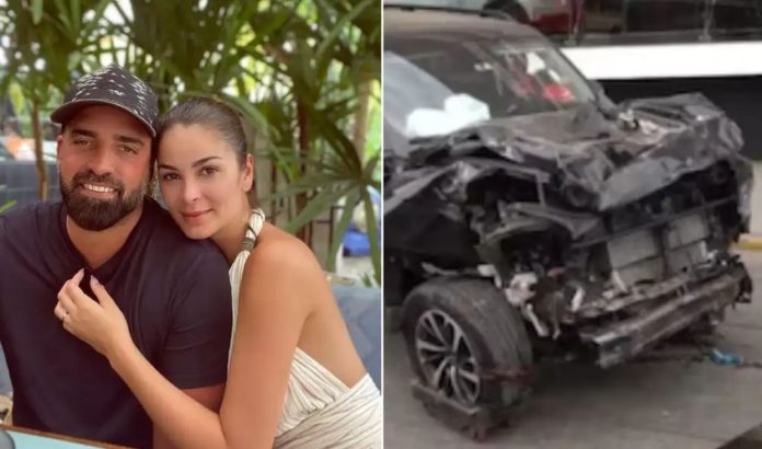 Exesposo de Laura Spoya le llevó flores a clínica