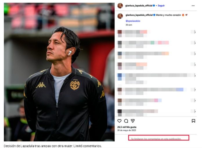 Gianluca Lapadula limita redes tras ampay con mujer