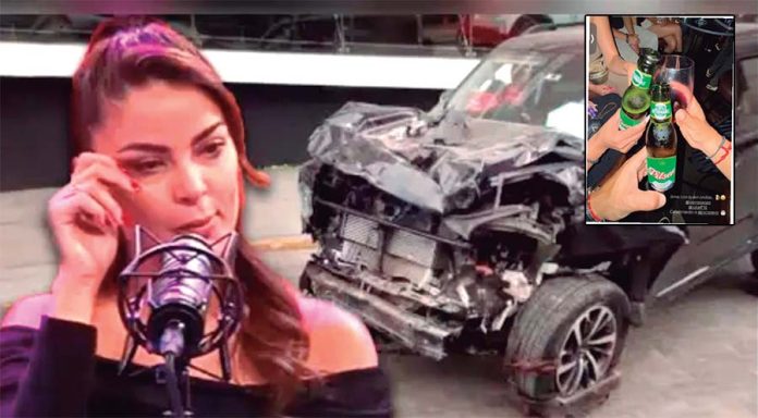 Laura celebró antes de chocar y será operada