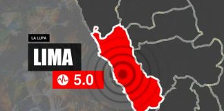 Lima tembló por la tarde