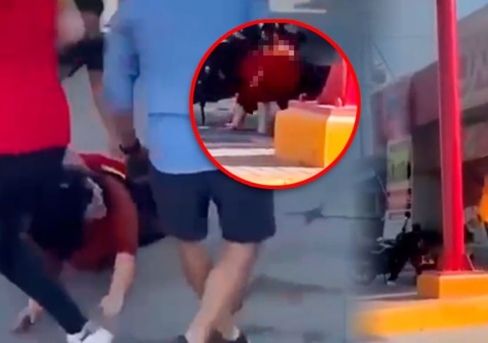 Mujer en llamas por muerte de ‘El Mencho’ Mujer en llamas por muerte de ‘El Mencho’