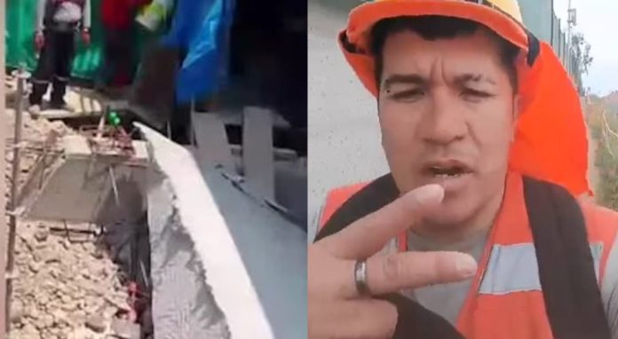 Muro mata a obrero