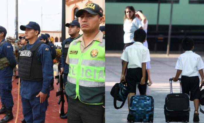 Policía reforzará más seguridad en colegios