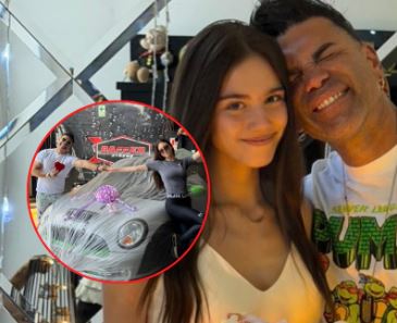 Tomate regaló carrazo a hija Tomate regaló carrazo a hija