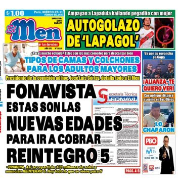 Portada Diario El Men (11/2/2026)