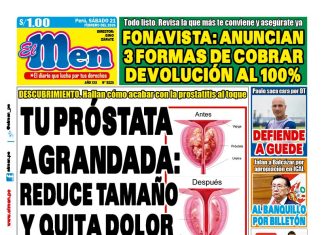 Portada Diario El Men (21/2/2026) Portada Diario El Men (21/2/2026)