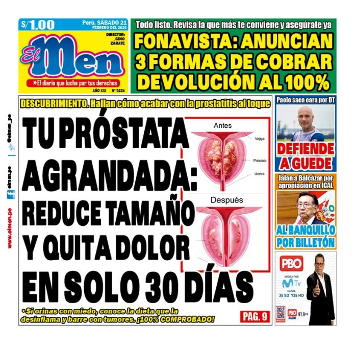 Portada Diario El Men (21/2/2026)