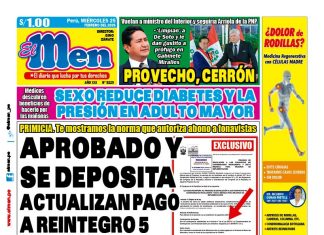 Portada Diario El Men (25/2/2026) Portada Diario El Men (25/2/2026)