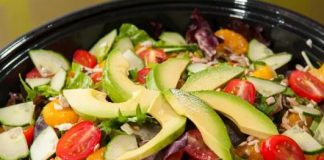 ensalada de paltas y naranja