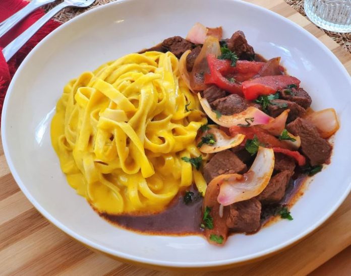 fetuccini a la huancaína