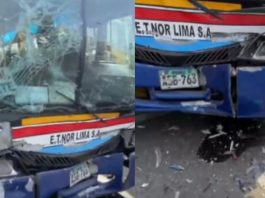 25 heridos en un choque de buses 25 heridos en un choque de buses