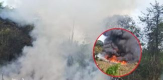 Cae avión militar y mueren ocho en Colombia