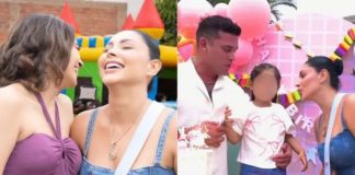 Camila Domínguez , hija de Christian Domínguez pasó cumpleaños con ex de su papi, Pamela Franco