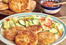 Crujientes tortillas de atún con papas Crujientes tortillas de atún con papas