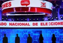 Debate presidencial en el Centro de Convenciones de Lima