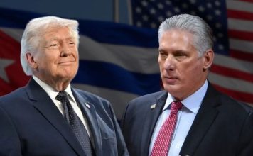 Donald Trump y Miguel Díaz-Canel