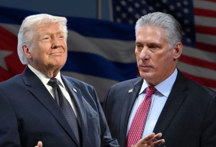 Donald Trump y Miguel Díaz-Canel