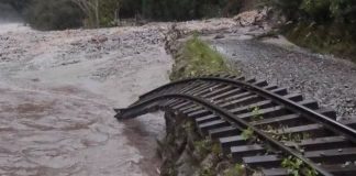 Huaico daña vía del tren rumbo a Macchu Picchu