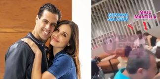 Maju Mantilla y Gustavo Salcedo fueron ‘ampayados’