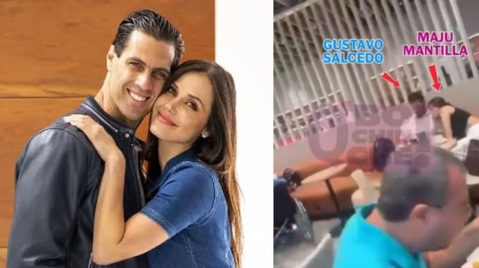 Maju Mantilla y Gustavo Salcedo fueron ‘ampayados’ Maju Mantilla y Gustavo Salcedo fueron ‘ampayados’