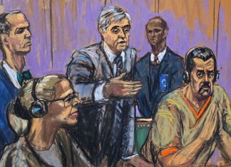 Maduro reaparece flaco en audiencia por narcotráfico Nicolás Maduro