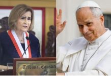 Presidenta del TC visitó a León XIV Luz Pacheco Zerga