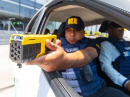 Serenos de Surco ya usan electrochoques Serenos de Surco ya usan pistolas de electrochoques