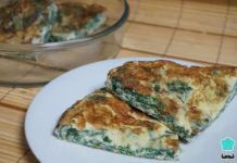 Tortilla de acelgas al horno