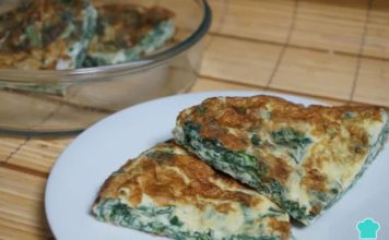 Tortilla de acelgas al horno