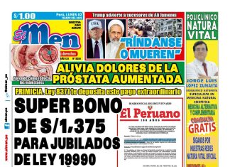 Portada Diario El Men (2/3/2026) Portada Diario El Men (2/3/2026)