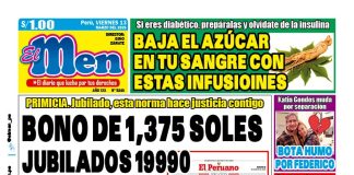 Portada Diario El Men (13/3/2026)