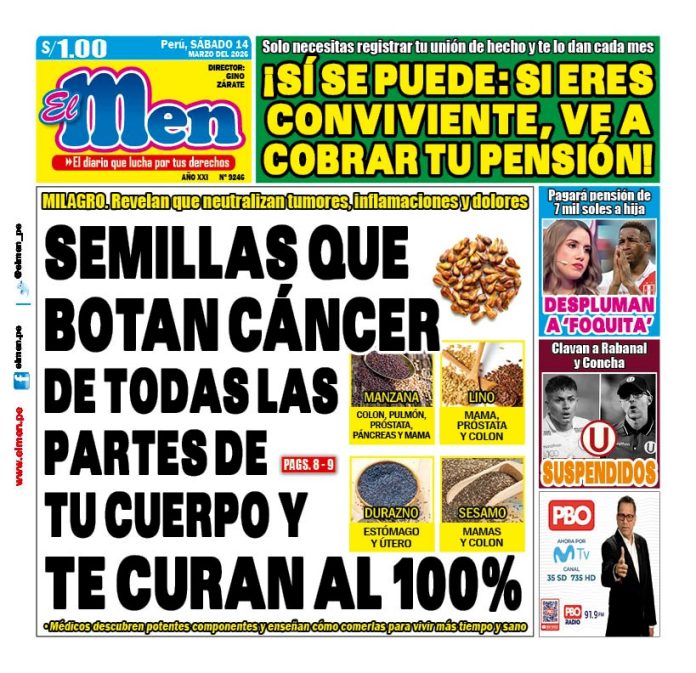 Portada Diario El Men (14/3/2026)